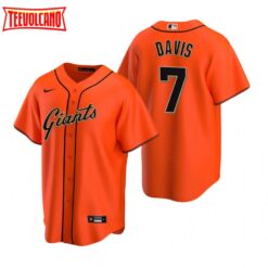 San Francisco Giants JD Davis Orange Alternate Replica Jersey