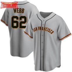 San Francisco Giants Logan Webb Gray Road Replica Jersey