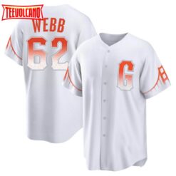 San Francisco Giants Logan Webb White 2021 City Connect Replica Jersey