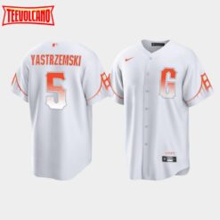 San Francisco Giants Mike Yastrzemski White 2021 City Connect Replica Jersey