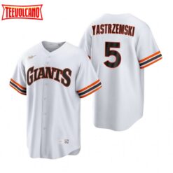 San Francisco Giants Mike Yastrzemski White Cooperstown Collection Jersey