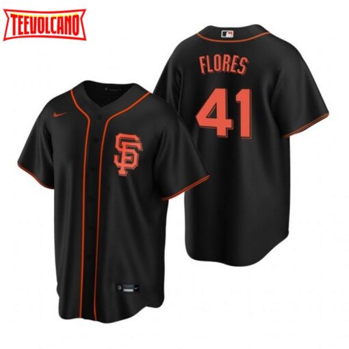 San Francisco Giants Wilmer Flores Black Alternate Replica Jersey