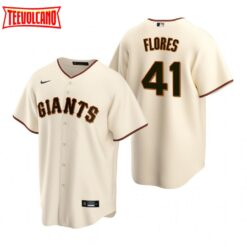 San Francisco Giants Wilmer Flores Cream Home Replica Jersey