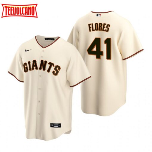 San Francisco Giants Wilmer Flores Cream Home Replica Jersey