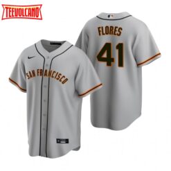 San Francisco Giants Wilmer Flores Gray Road Replica Jersey