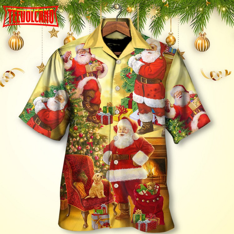 Santa Claus Story Happy Xmas Style Hawaiian Shirt