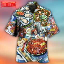 Sea Food Drink Art Style Hawaiian Shirt