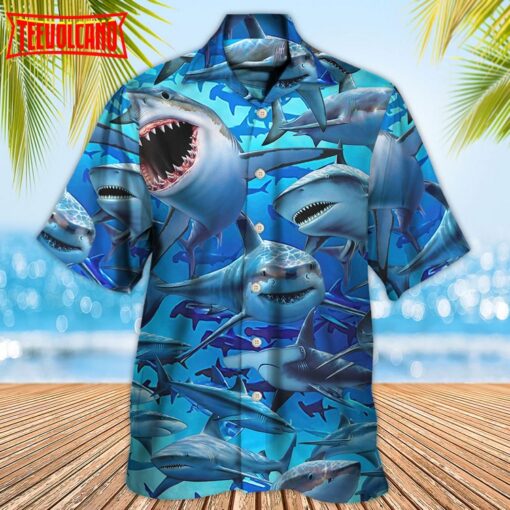 Shark Awesome Love It Love Ocean Shark Hawaiian Shirt