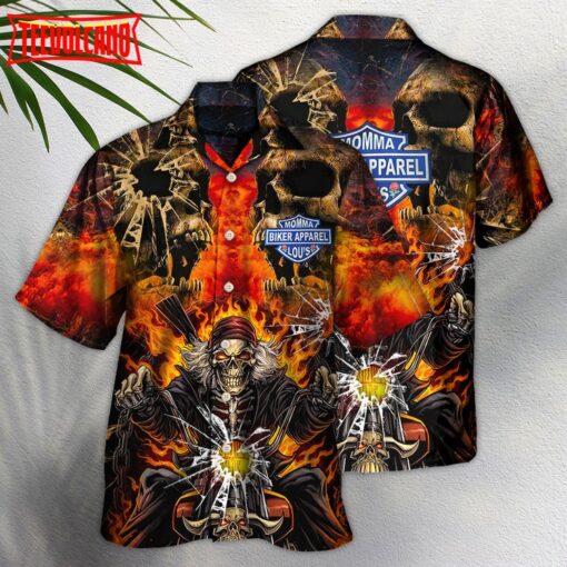 Skull Biker Lovely Style Hawaiian Shirt