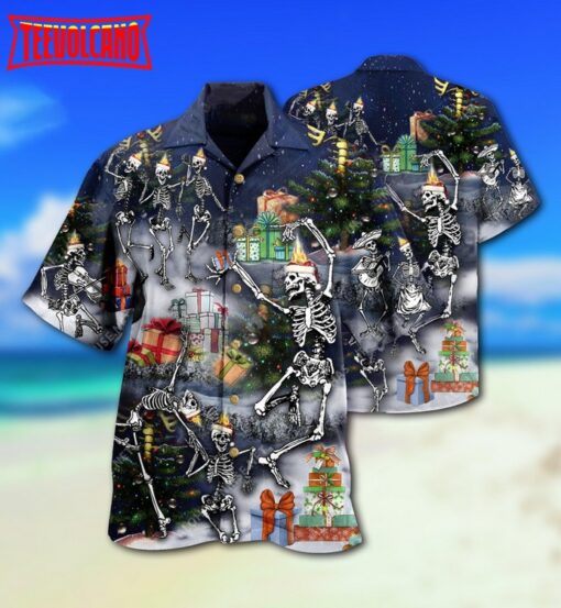 Skull Dancing With Christmas Hawaiian Shirt