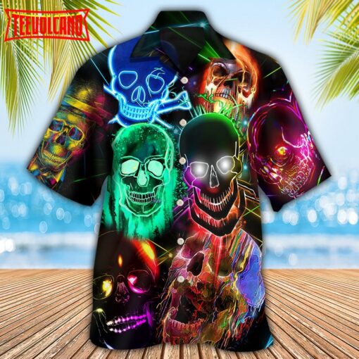 Skull Glowing Hawaiian Shirt