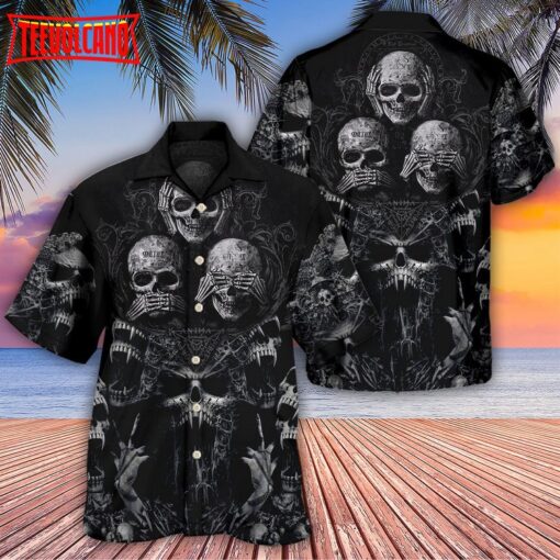 Skull Scary Darkness Art Hawaiian Shirt