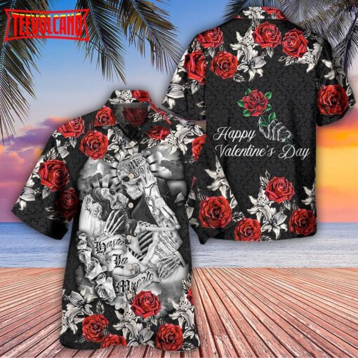 Skull Valentine’s Day Art Hawaiian Shirt