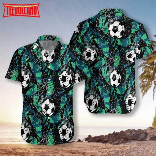 Soccer Grunge Unisex Hawaiian Shirt