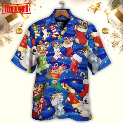 Socks Christmas Tree Seasons Of Joy Hawaiian Shirt