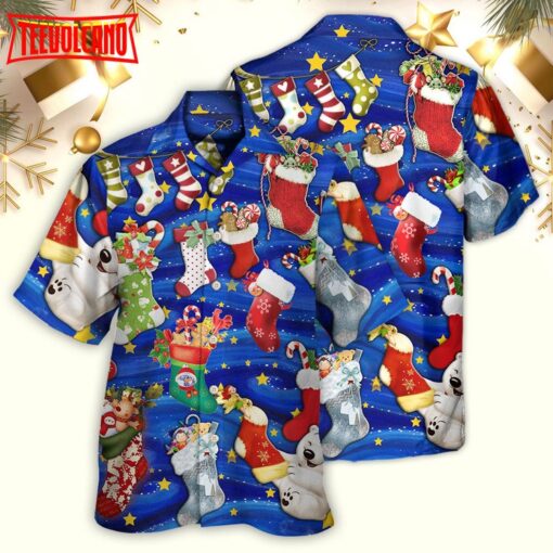 Socks Christmas Tree Seasons Of Joy Hawaiian Shirt