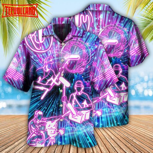 Sound Engineer Neon Style Hawaiian Shirt