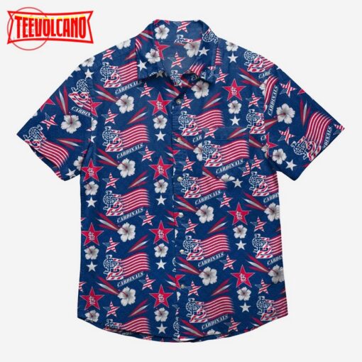 St Louis Cardinals Americana Hawaiian Shirt