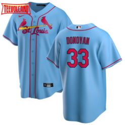 St. Louis Cardinals Brendan Donovan Light Blue Alternate Replica Jersey