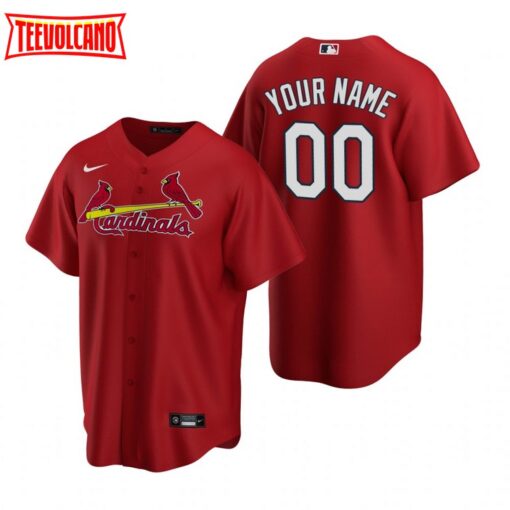 St. Louis Cardinals Custom Red Alternate Replica Jersey