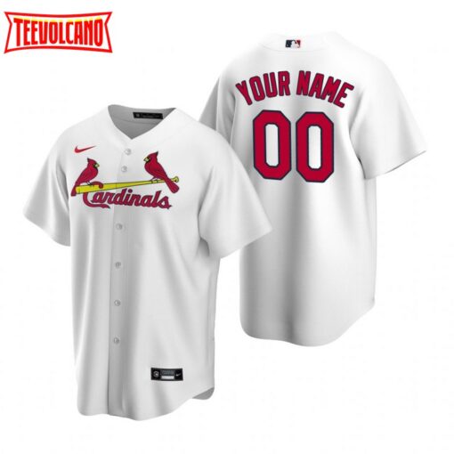 St. Louis Cardinals Custom White Home Replica Jersey