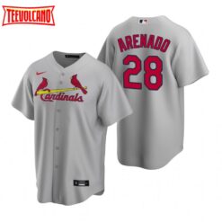 St. Louis Cardinals Nolan Arenado Gray Replica Road Jersey