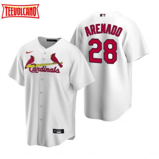 St. Louis Cardinals Nolan Arenado White Replica Home Jersey