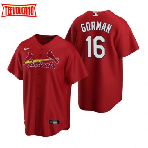 St. Louis Cardinals Nolan Gorman Red Alternate Replica Jersey