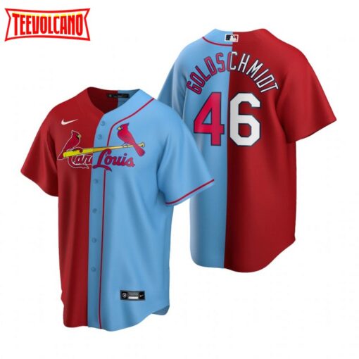 St. Louis Cardinals Paul Goldschmidt Red Royal Split Replica Jersey