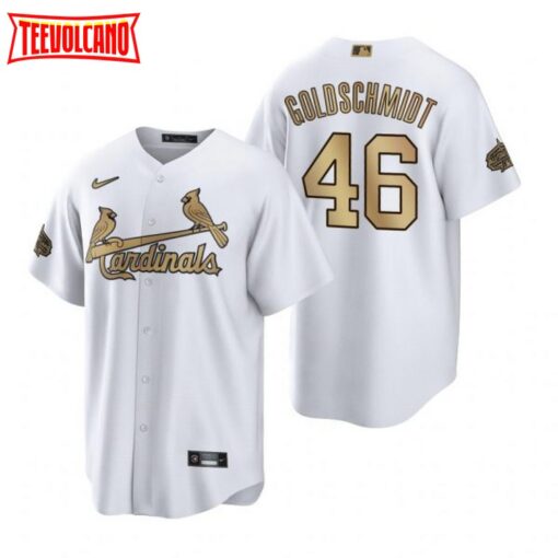 St. Louis Cardinals Paul Goldschmidt White Gold 2022 All-Star Replica Jersey