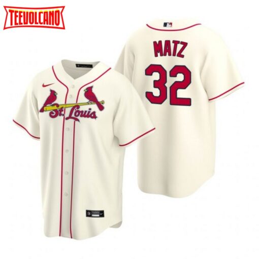 St. Louis Cardinals Steven Matz Cream Alternate Replica Jersey