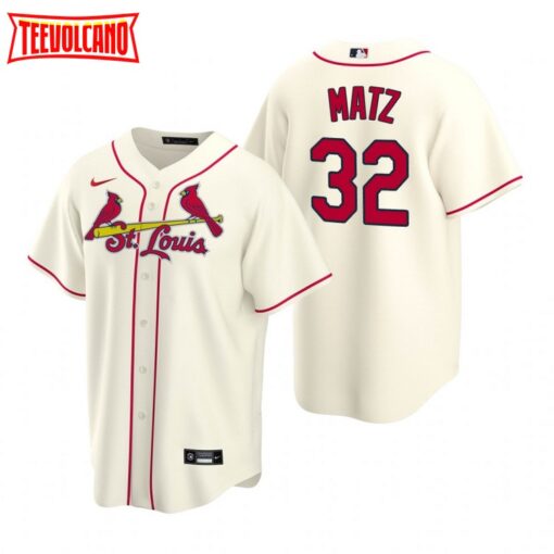 St. Louis Cardinals Steven Matz Cream Alternate Replica Jersey