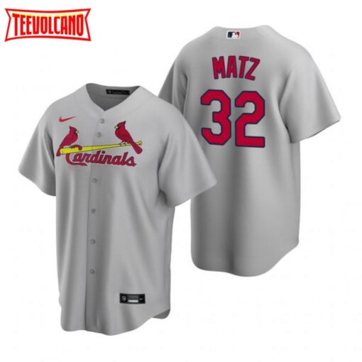 St. Louis Cardinals Steven Matz Gray Road Replica Jersey