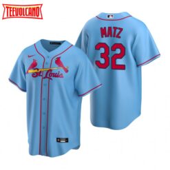 St. Louis Cardinals Steven Matz Light Blue Alternate Replica Jersey