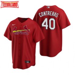 St. Louis Cardinals Willson Contreras Red Alternate Replica Jersey