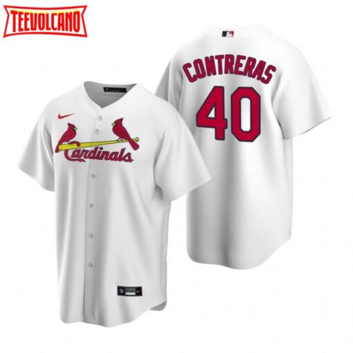 St. Louis Cardinals Willson Contreras White Home Replica Jersey