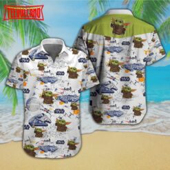 Star Wars Baby Yoda Hawaiian Shirt and Shorts