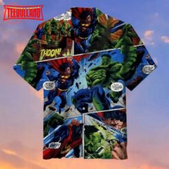 Superman vs Hulk Hawaiian Shirt