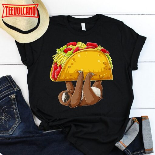 Taco Sloth Funny T-Shirt