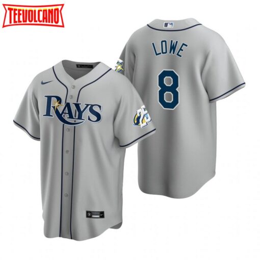 Tampa Bay Rays Brandon Lowe Gray 25th Anniversary Replica Jersey