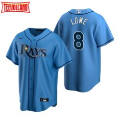 Tampa Bay Rays Brandon Lowe Light Blue Alternate Replica Jersey