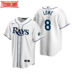 Tampa Bay Rays Brandon Lowe White 25th Anniversary Replica Jersey