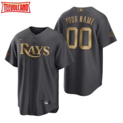Tampa Bay Rays Custom Charcoal 2022 All-Star Game Replica Jersey