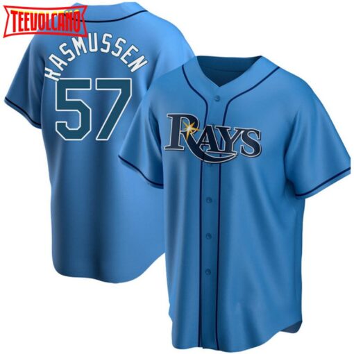 Tampa Bay Rays Drew Rasmussen Light Blue Replica Jersey