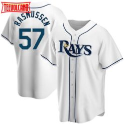 Tampa Bay Rays Drew Rasmussen White Replica Jersey