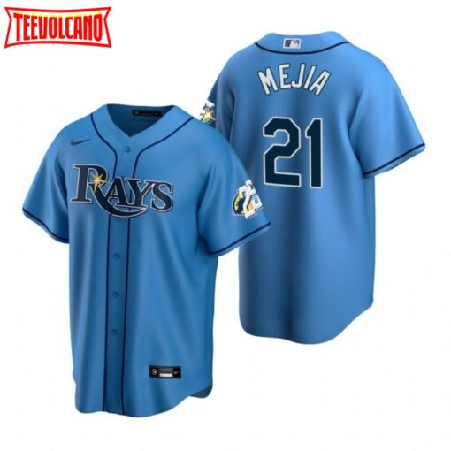 Tampa Bay Rays Francisco Mejia Light Blue 25th Anniversary Replica Jersey