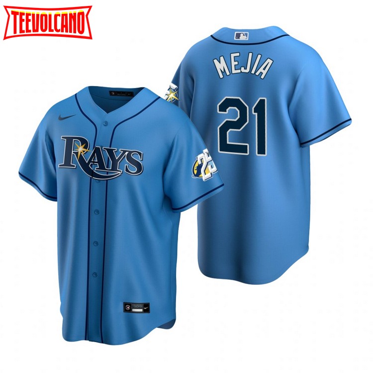 Francisco Mejia 28 Tampa Bay Rays Light Blue Alternate Jersey - Bluefink