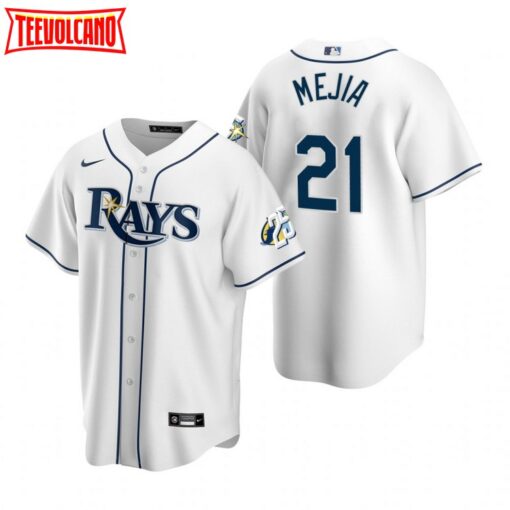 Tampa Bay Rays Francisco Mejia White 25th Anniversary Replica Jersey