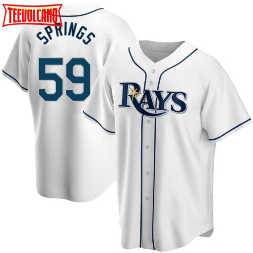 Tampa Bay Rays Jeffrey Springs White Replica Jersey