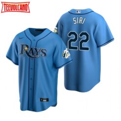 Tampa Bay Rays Jose Siri Light Blue 25th Anniversary Replica Jersey